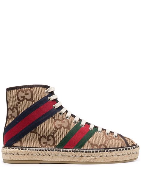 gucci jumbo gg lace-up espadriles|Gucci espadrilles for women.